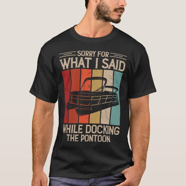 Camisa engraçada de doca de pontão para barcos (Frente)