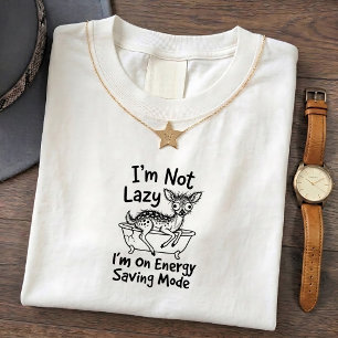 Camisa engraçada de energia de corça Citação de hu
