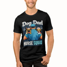 Camisa engraçada de enfermagem de cão da equipe de