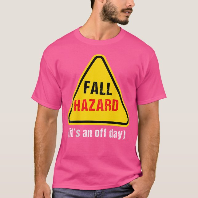 Camisa Engraçada De Escalada - Advertência De Risc (Frente)