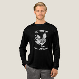 Camisa Engraçada de Frango, Fluente em Linguagem d
