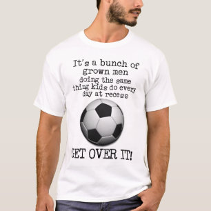 Camisa engraçada de futebol "Superar isso" Humor d