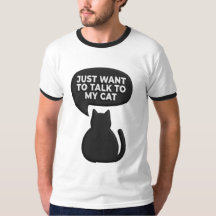 Camisa engraçada de gato com ansiedade social | Pa