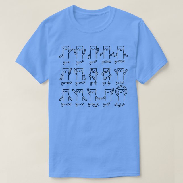 Camisa Engraçada De Gato E Matemática, Gato E Álge (Frente do Design)
