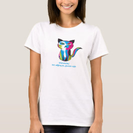 camisa engraçada de gato presente para todos
