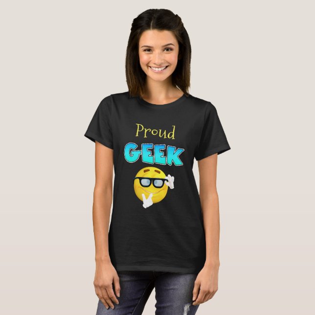 Camisa Engraçada De Geek Orgulhosa (Frente Completa)