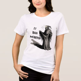 Camisa engraçada de Halloween, Ceifador com Bolsos