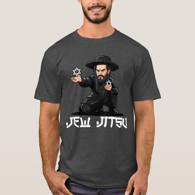 Camisa engraçada de Hanukkah Jiu Jitsu Karate - Ar (Frente)