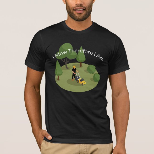 Camisa engraçada de homem para cortar grama (Frente)