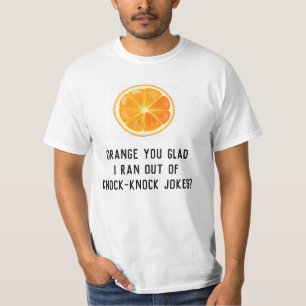 Camisa engraçada de humor com trocadilho laranja p