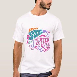 Camisa Engraçada de Isca de Pesca Retro