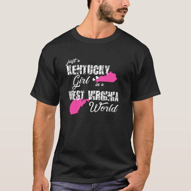 Camisa Engraçada De Kentucky Apenas Uma Garota De  (Frente)