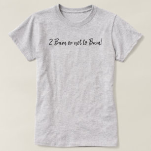 Camisa engraçada de Mahjong com o script '2 Bam ou