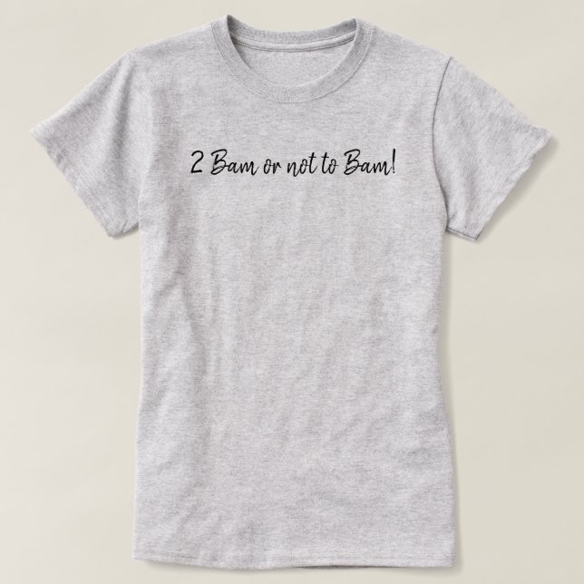 Camisa engraçada de Mahjong com o script '2 Bam ou (Frente do Design)