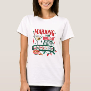 Camisa engraçada de Mahjong, estratégia de enfrent