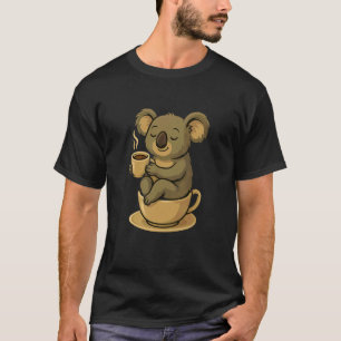 Camisa engraçada de manhã relaxada de café espress