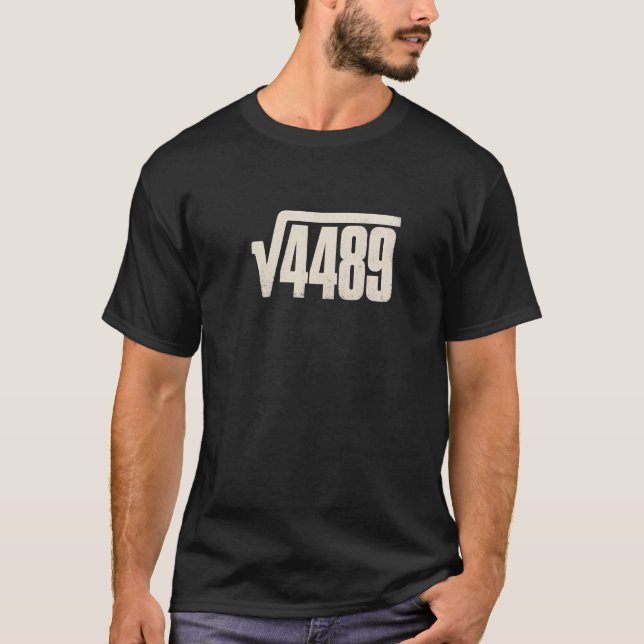 Camisa engraçada de matemática meme 6 7 (Frente)