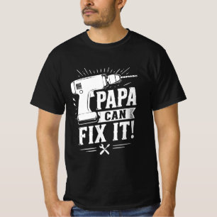 Camisa engraçada de mecânico de garagem para papai