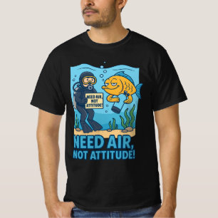 Camisa Engraçada De Mergulhador Scuba - Pensamento