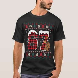 Camisa engraçada de Natal 67 Seis Sete Meme Brainr