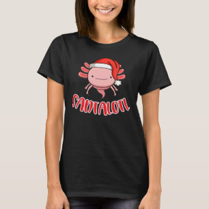 Camisa engraçada de Natal Axolotl, Salamandra do P