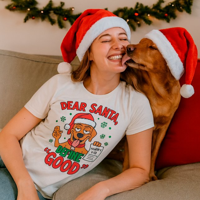 Camisa engraçada de Natal do Labrador Personalizad (Criador carregado)