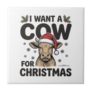 Camisa engraçada de Natal vintage de vaca de Natal