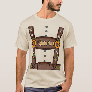 Camisa engraçada de Oktoberfest dos Lederhosen