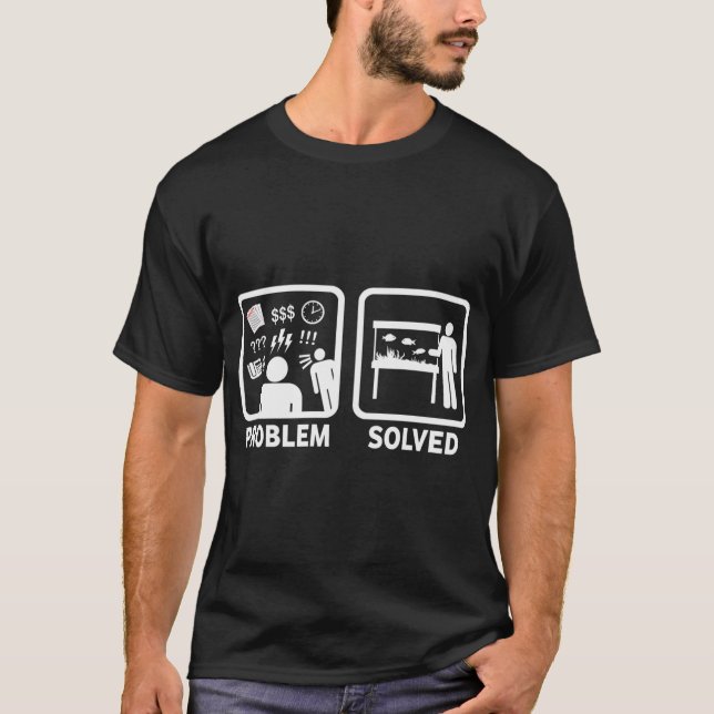 Camisa engraçada de peixe de estimação para quem c (Frente)