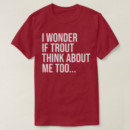 Camisa Engraçada de Pesca de Trutas para Homens, M