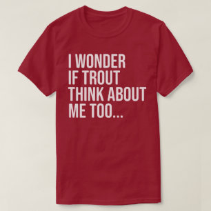 Camisa Engraçada de Pesca de Trutas para Homens, M