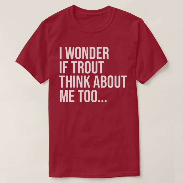 Camisa Engraçada de Pesca de Trutas para Homens, M (Frente do Design)