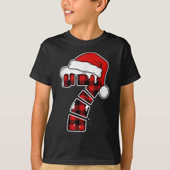 Camisa engraçada de pijama de Natal 67 Seis Sete M (Frente)