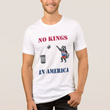 Camisa engraçada de protesto político sem reis na