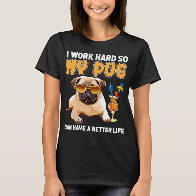 Camisa engraçada de Pug Amante de Pug (Frente)