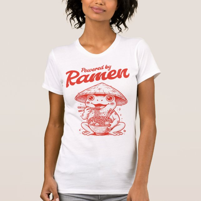 Camisa engraçada de Ramen de Sapo Cute Kawaii Pun  (Frente)