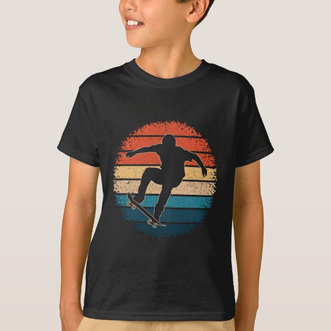 Camisa engraçada de skate vintage retrô (Frente)