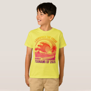 Camisa Engraçada De Sobrevivência Do Tsunami Havai