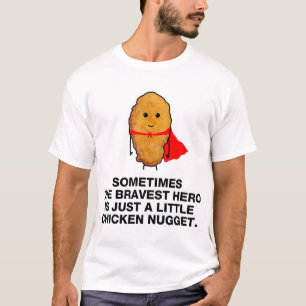 Camisa engraçada de super-herói de nuggets de fran