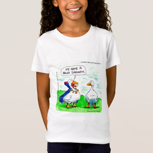 Camisa engraçada de vampiro ganso com sinos da gar (Frente)