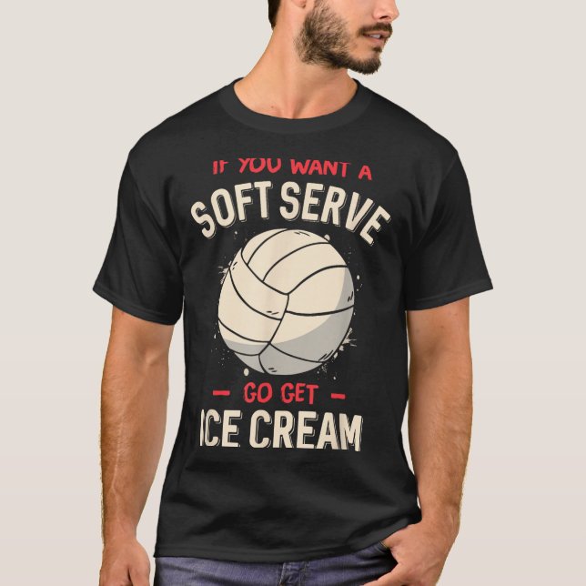 Camisa Engraçada De Voleibol Para Meninas Mulheres (Frente)