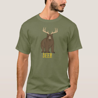 Camisa engraçada Deer + Bear = Beer