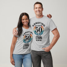 Camisa engraçada do 50º aniversário para o casal