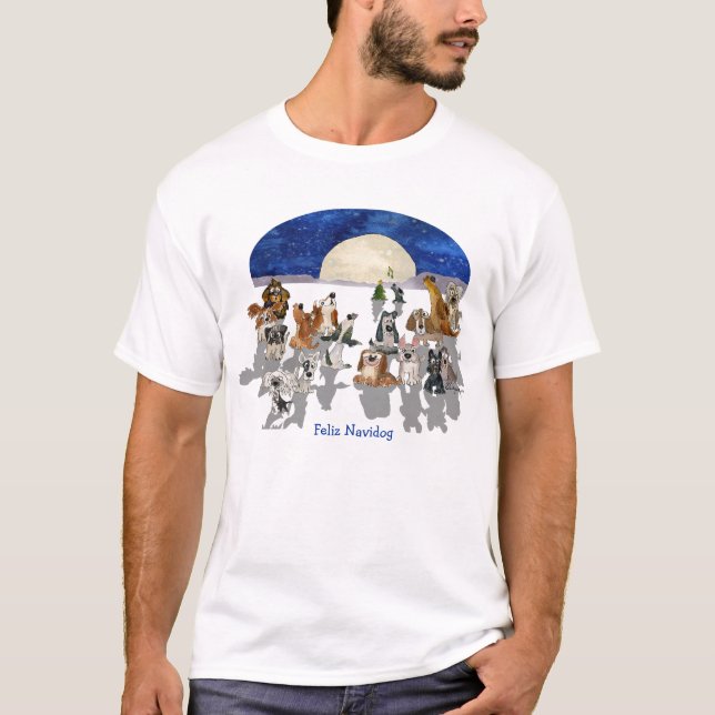 Camisa engraçada do amante T do cão dos desenhos (Frente)