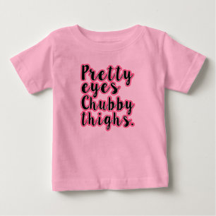 Camisa engraçada do bebé das coxas carnudos boni