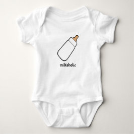 Camisa engraçada do bebê de Milkaholic