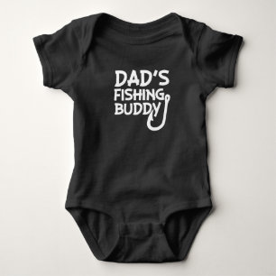 Camisa engraçada do bebê pescador do pai