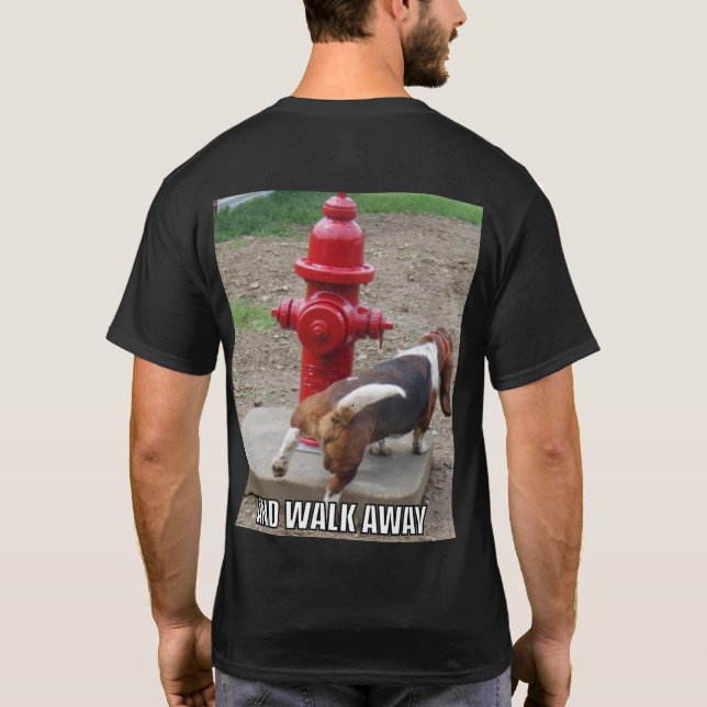 camisa engraçada do cão de Basset t (Verso)