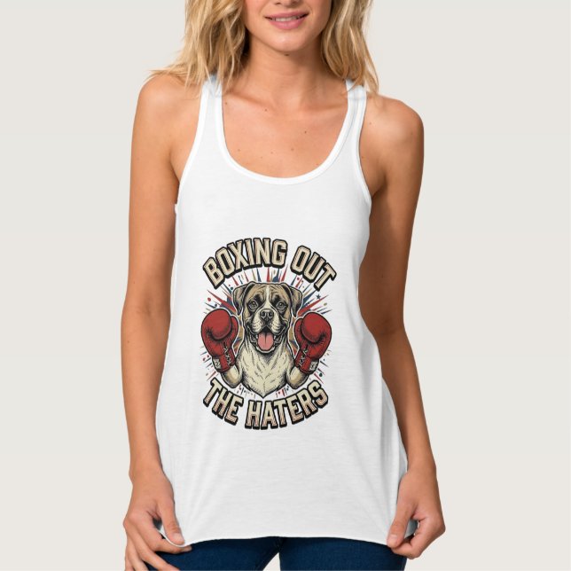 Camisa engraçada do cão de boxeador boxeando os od (Frente)