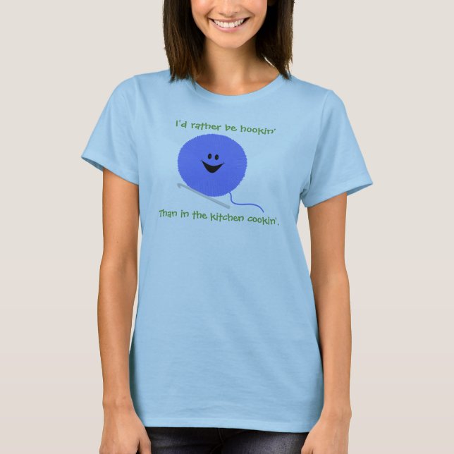 Camisa engraçada do Crochet (Frente)